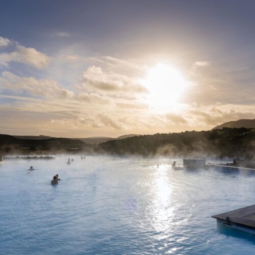 Iceland's hot springs makes travel anxiety go away, especially when going with a young adult travel group.